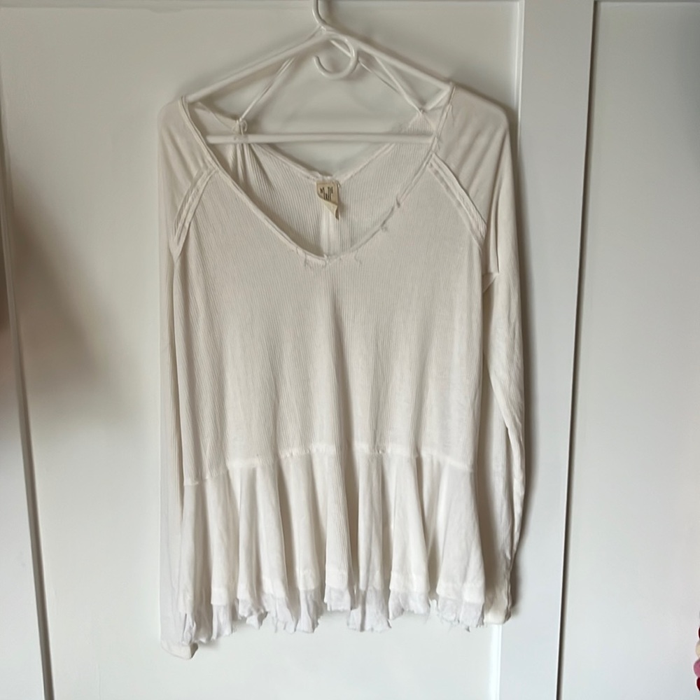 We the Free Long Sleeve Flowy Top Size Small Free People